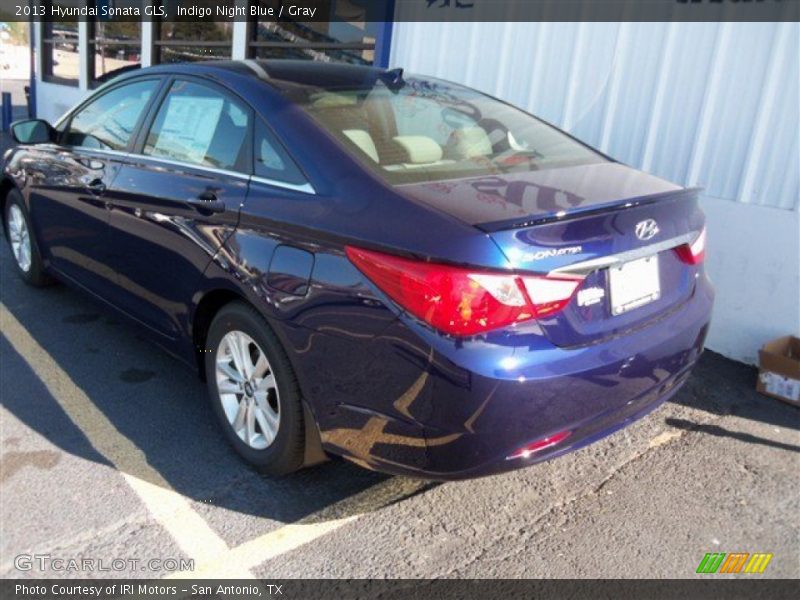Indigo Night Blue / Gray 2013 Hyundai Sonata GLS