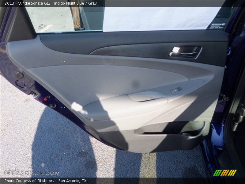 Indigo Night Blue / Gray 2013 Hyundai Sonata GLS