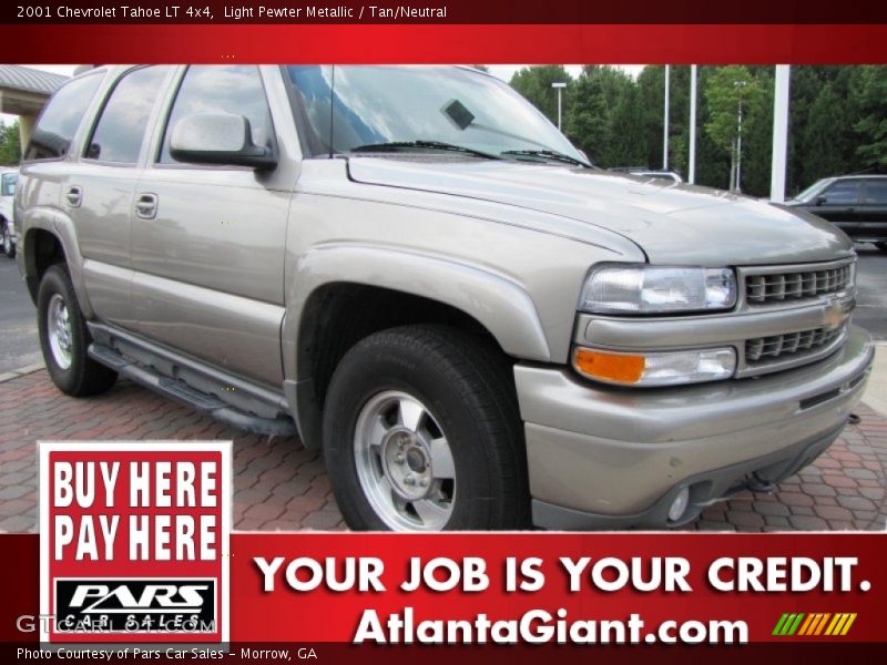 Light Pewter Metallic / Tan/Neutral 2001 Chevrolet Tahoe LT 4x4