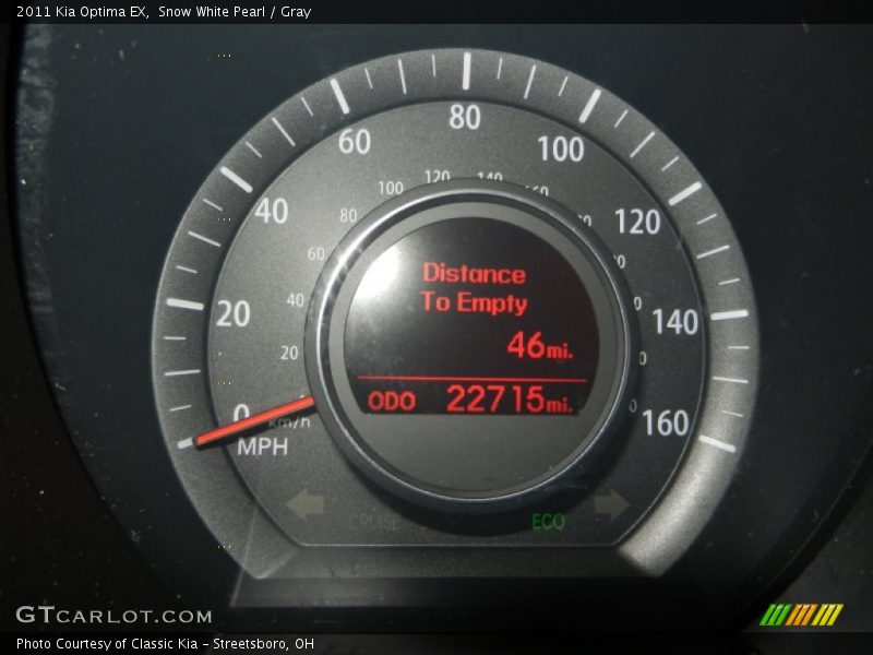 Snow White Pearl / Gray 2011 Kia Optima EX