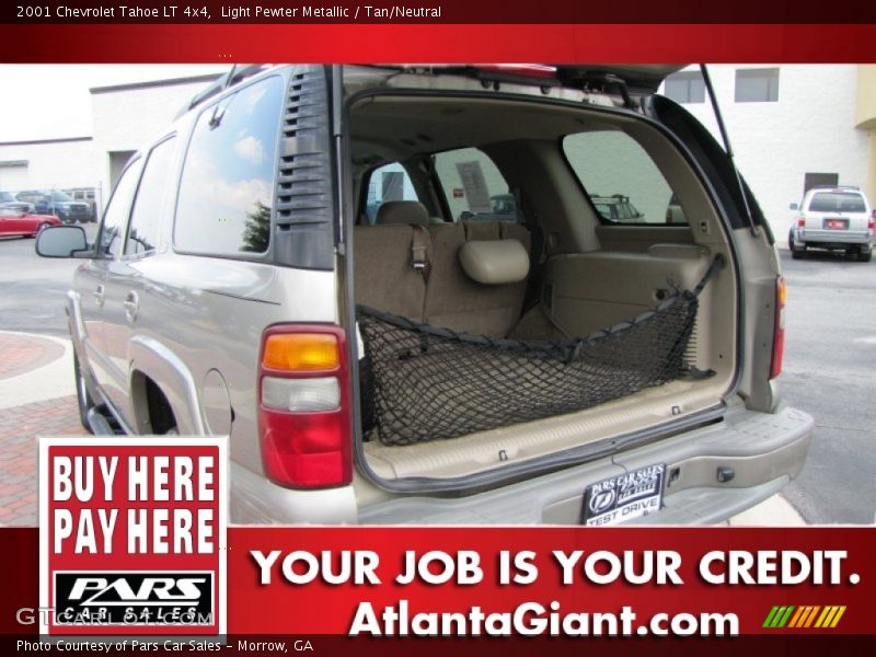 Light Pewter Metallic / Tan/Neutral 2001 Chevrolet Tahoe LT 4x4