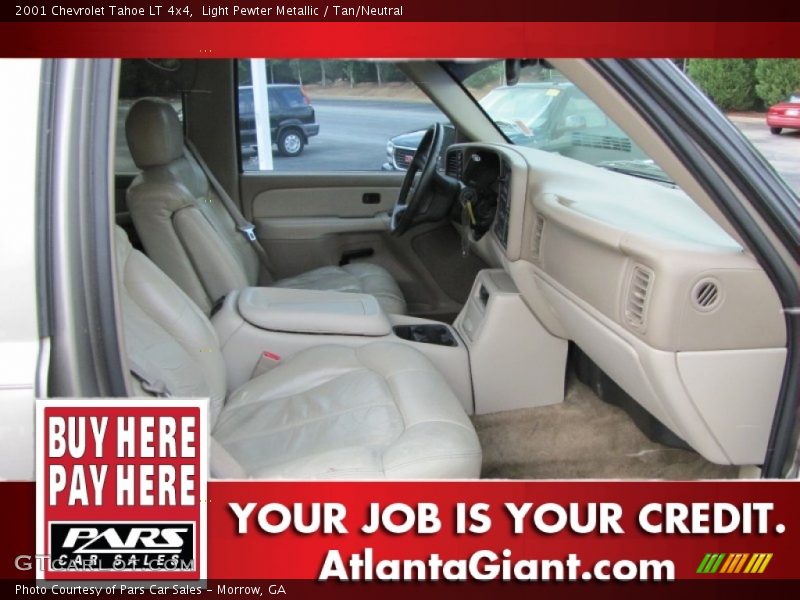 Light Pewter Metallic / Tan/Neutral 2001 Chevrolet Tahoe LT 4x4