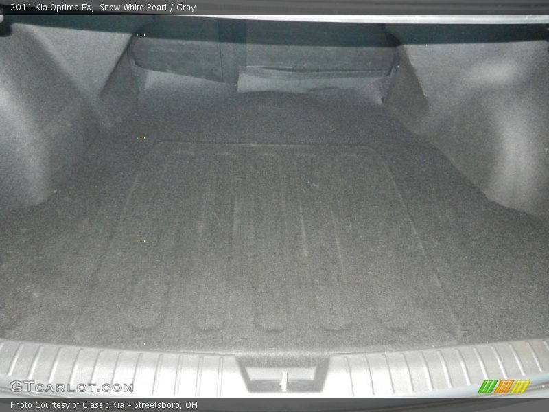 Snow White Pearl / Gray 2011 Kia Optima EX