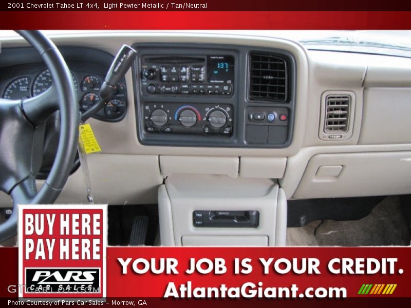 Light Pewter Metallic / Tan/Neutral 2001 Chevrolet Tahoe LT 4x4