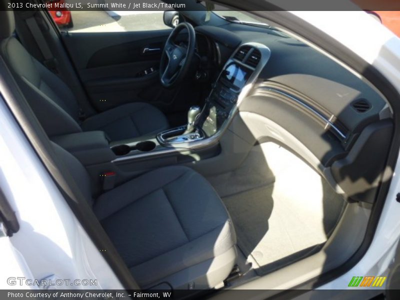 Summit White / Jet Black/Titanium 2013 Chevrolet Malibu LS