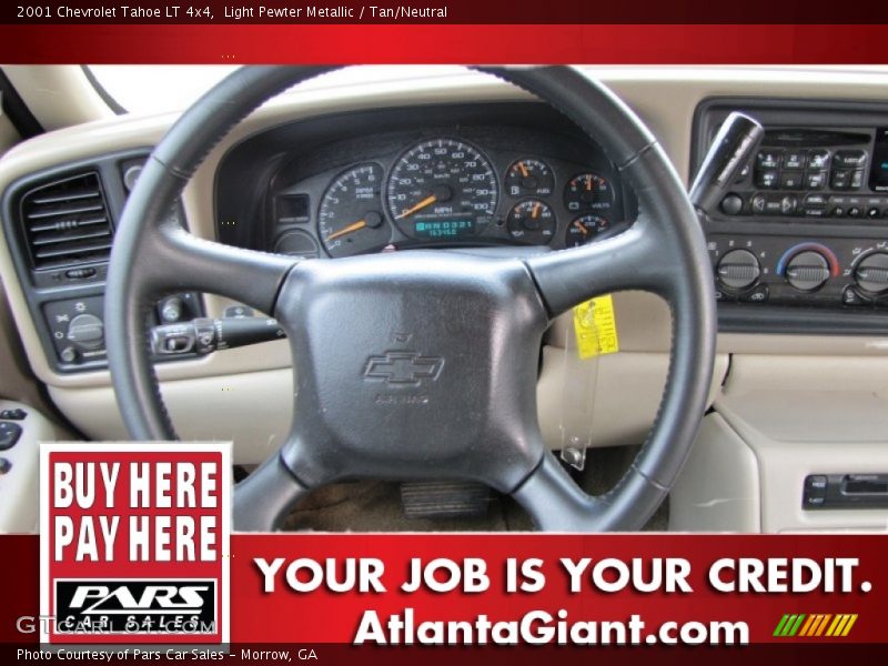 Light Pewter Metallic / Tan/Neutral 2001 Chevrolet Tahoe LT 4x4