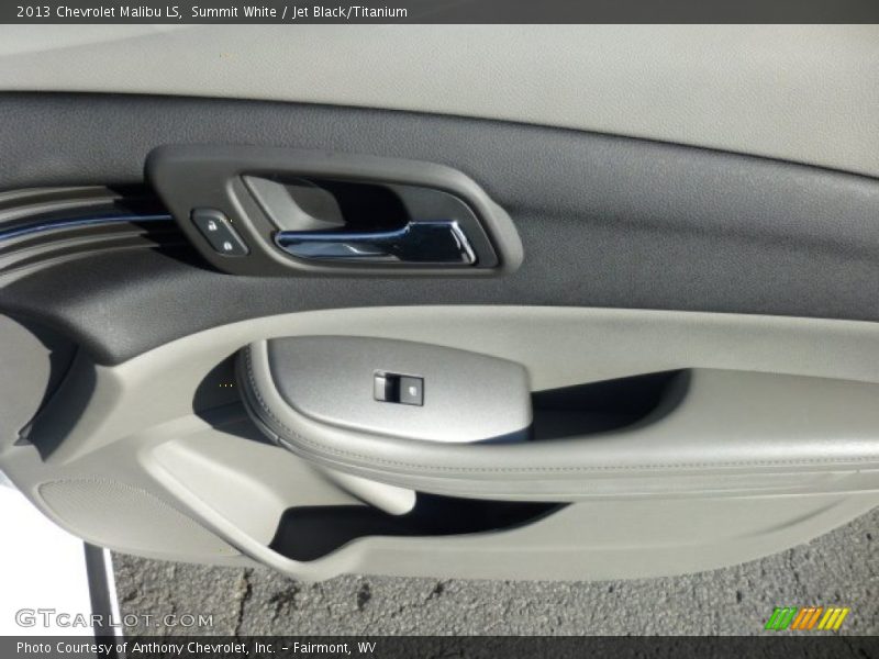 Summit White / Jet Black/Titanium 2013 Chevrolet Malibu LS