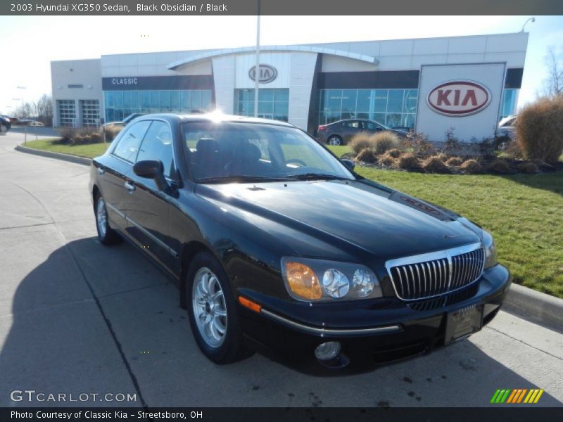 Black Obsidian / Black 2003 Hyundai XG350 Sedan