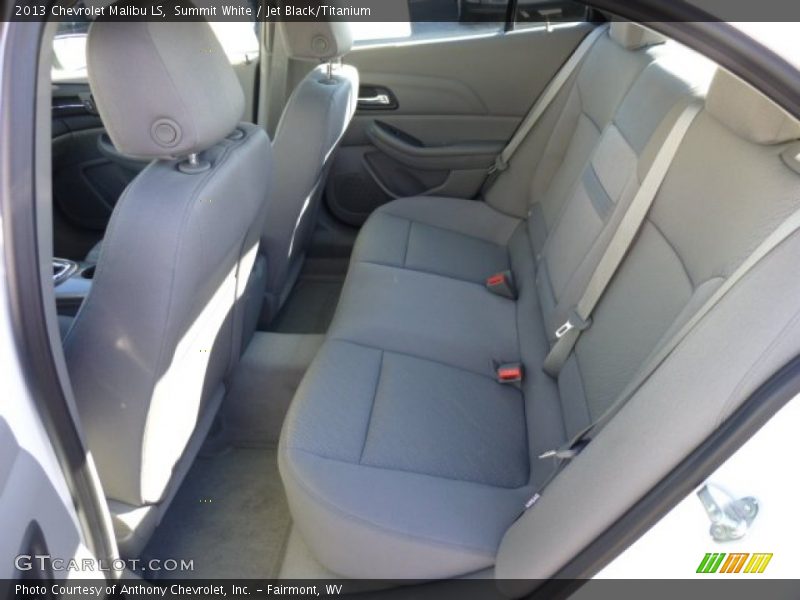 Summit White / Jet Black/Titanium 2013 Chevrolet Malibu LS