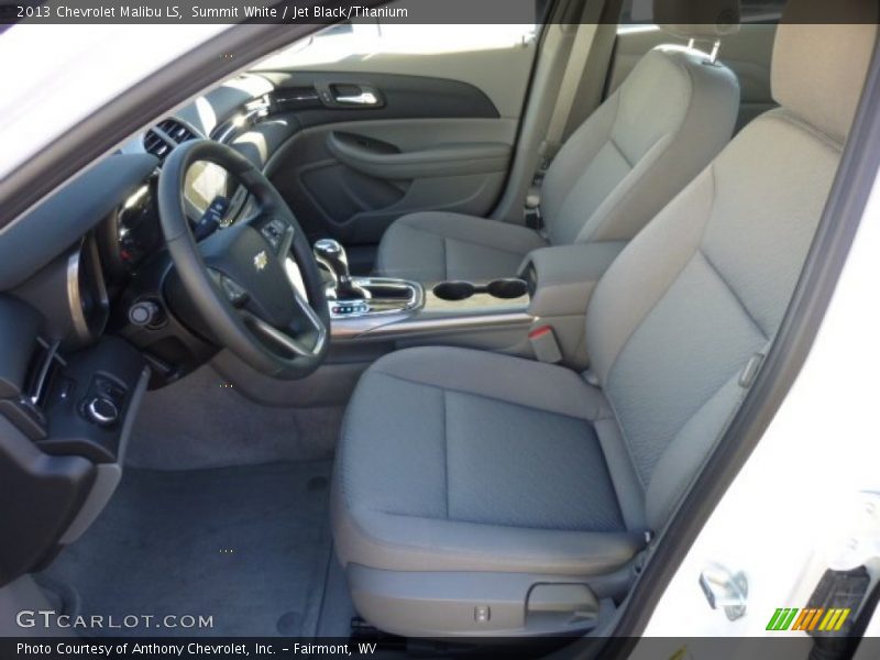 Summit White / Jet Black/Titanium 2013 Chevrolet Malibu LS