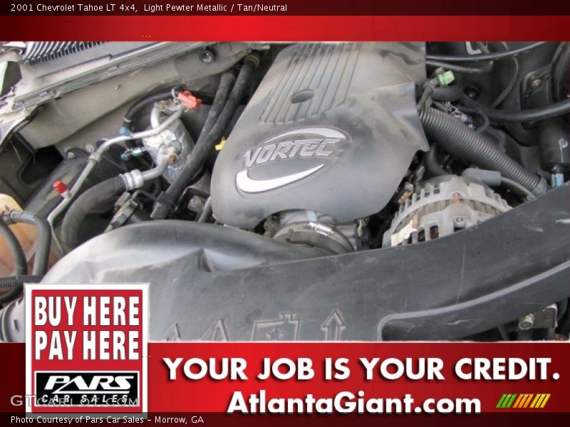 Light Pewter Metallic / Tan/Neutral 2001 Chevrolet Tahoe LT 4x4