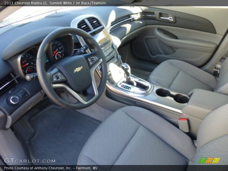 Summit White / Jet Black/Titanium 2013 Chevrolet Malibu LS