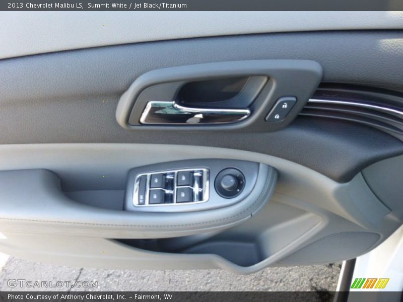 Summit White / Jet Black/Titanium 2013 Chevrolet Malibu LS