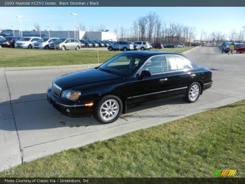 Black Obsidian / Black 2003 Hyundai XG350 Sedan