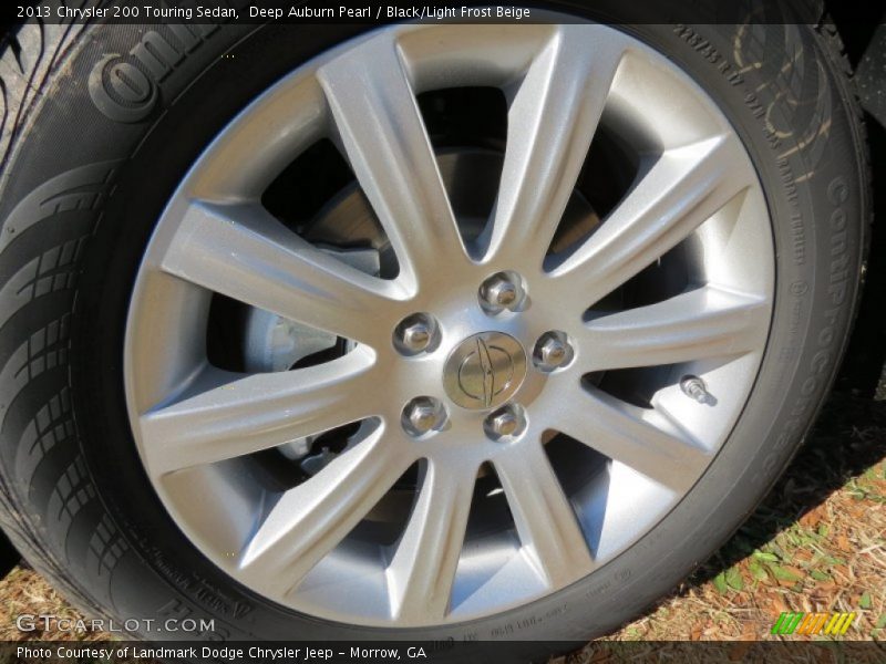 Deep Auburn Pearl / Black/Light Frost Beige 2013 Chrysler 200 Touring Sedan