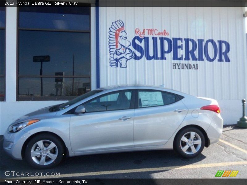 Silver / Gray 2013 Hyundai Elantra GLS