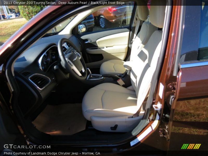 Deep Auburn Pearl / Black/Light Frost Beige 2013 Chrysler 200 Touring Sedan
