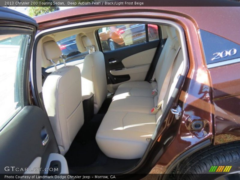 Deep Auburn Pearl / Black/Light Frost Beige 2013 Chrysler 200 Touring Sedan