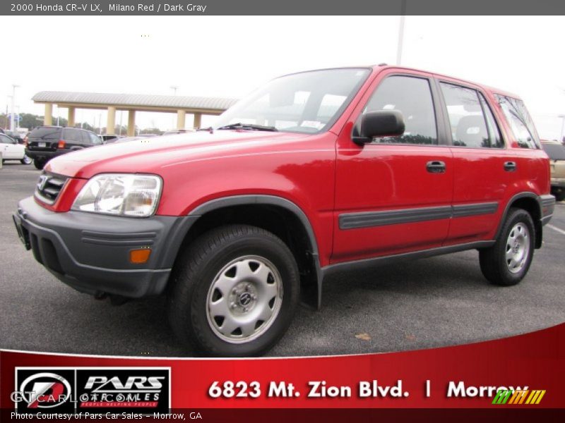 Milano Red / Dark Gray 2000 Honda CR-V LX