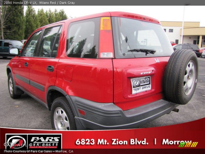 Milano Red / Dark Gray 2000 Honda CR-V LX