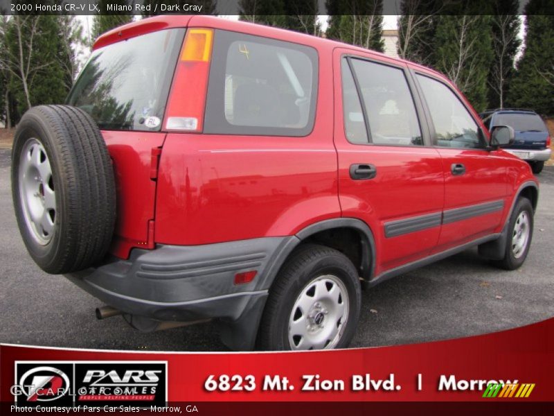 Milano Red / Dark Gray 2000 Honda CR-V LX