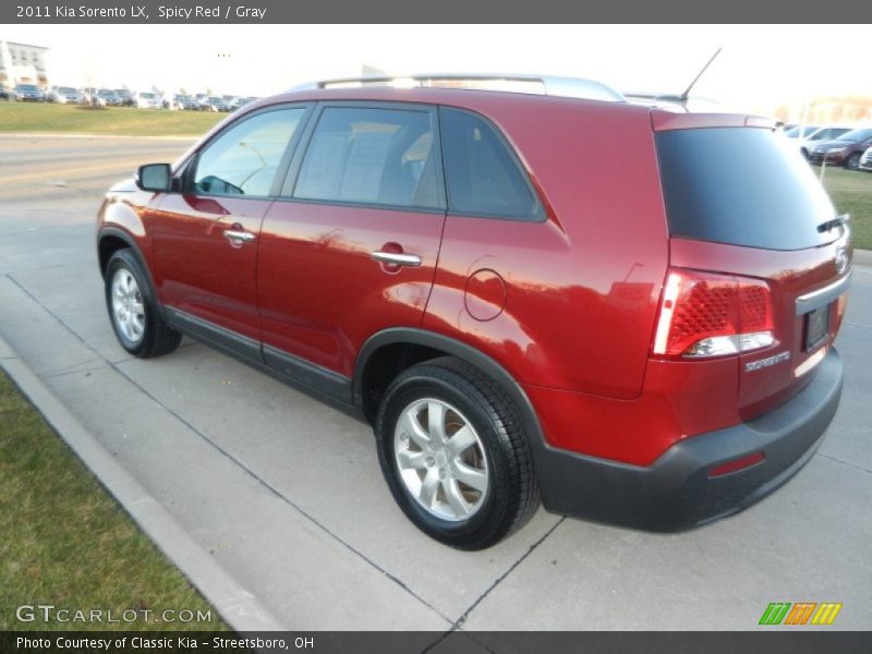 Spicy Red / Gray 2011 Kia Sorento LX