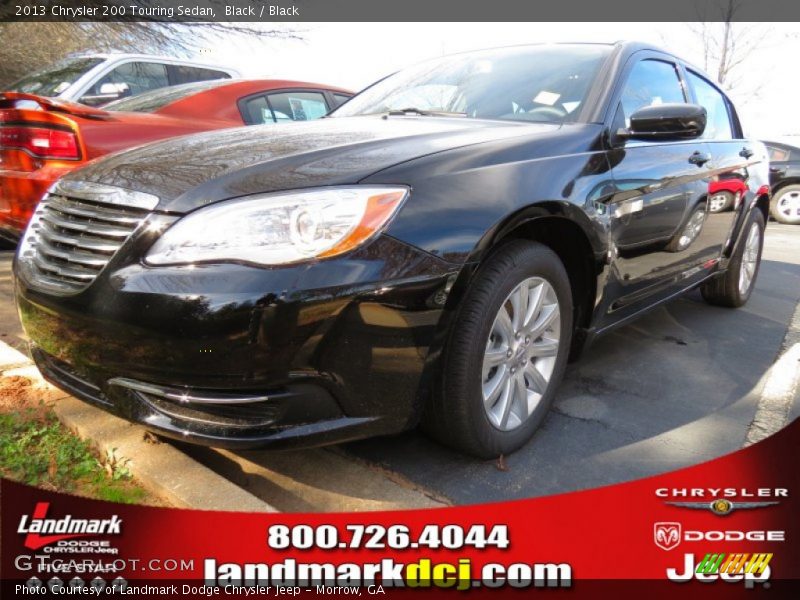 Black / Black 2013 Chrysler 200 Touring Sedan