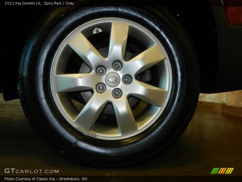 Spicy Red / Gray 2011 Kia Sorento LX