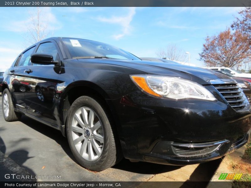 Black / Black 2013 Chrysler 200 Touring Sedan
