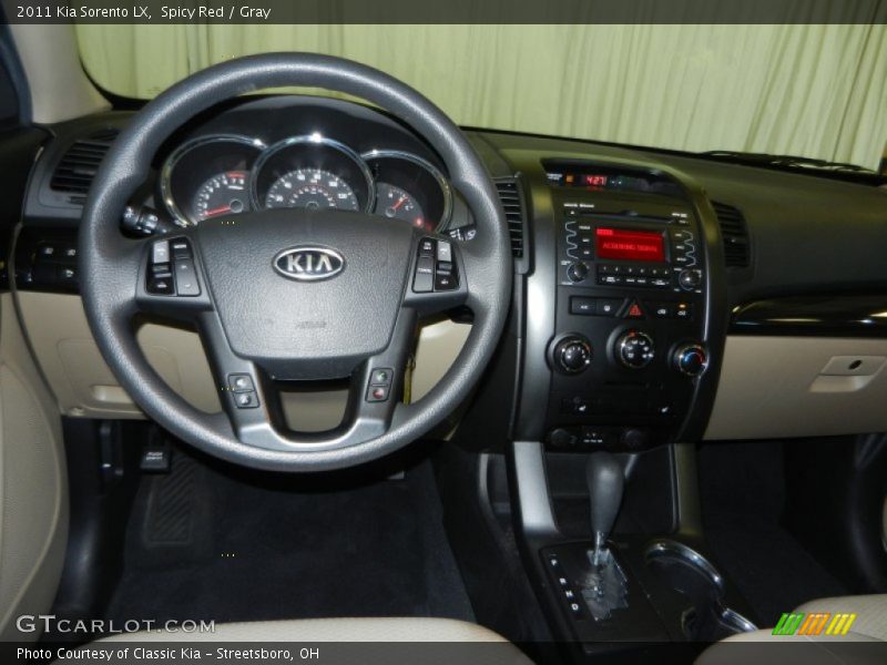 Spicy Red / Gray 2011 Kia Sorento LX