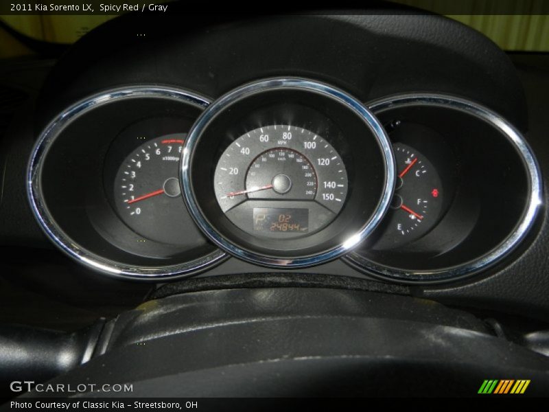 Spicy Red / Gray 2011 Kia Sorento LX