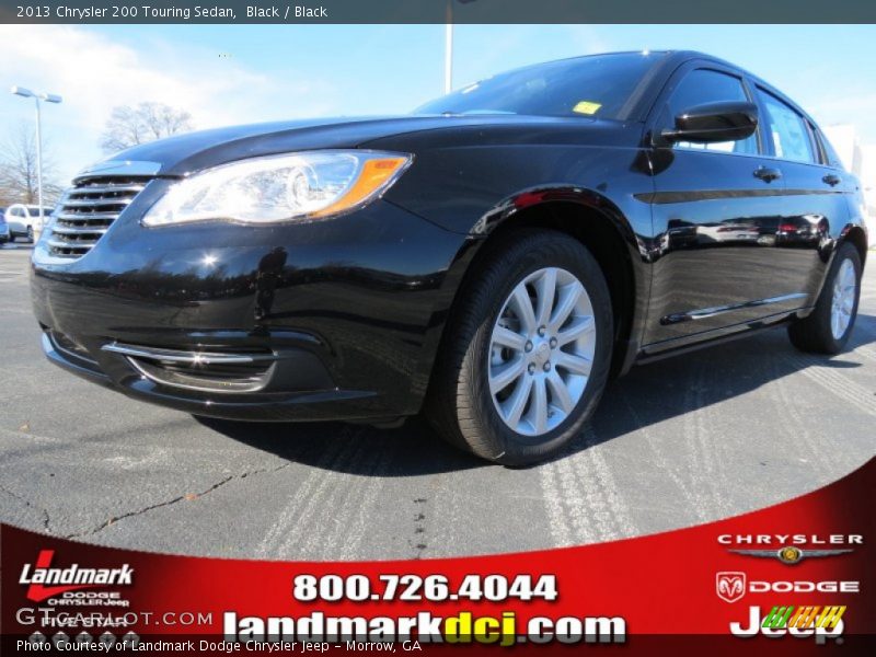 Black / Black 2013 Chrysler 200 Touring Sedan