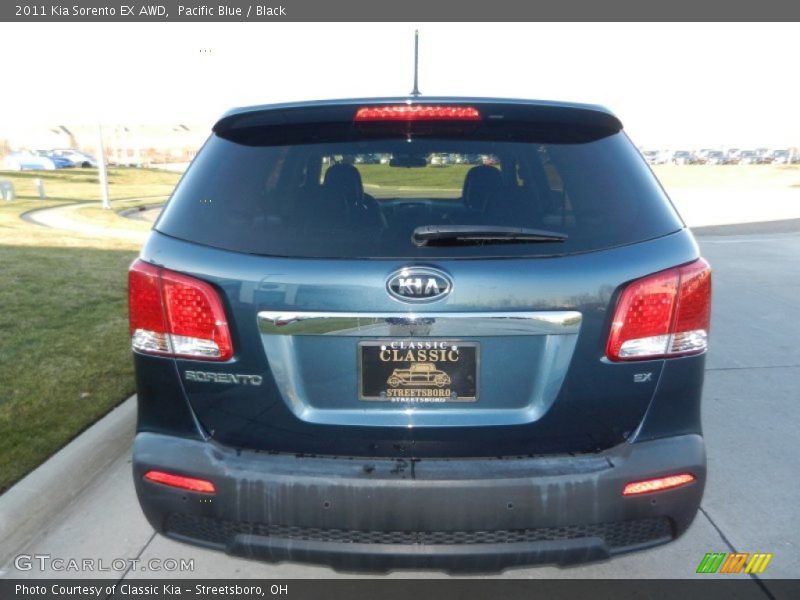 Pacific Blue / Black 2011 Kia Sorento EX AWD