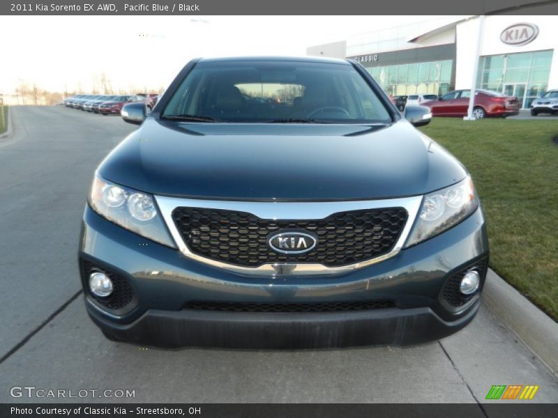 Pacific Blue / Black 2011 Kia Sorento EX AWD