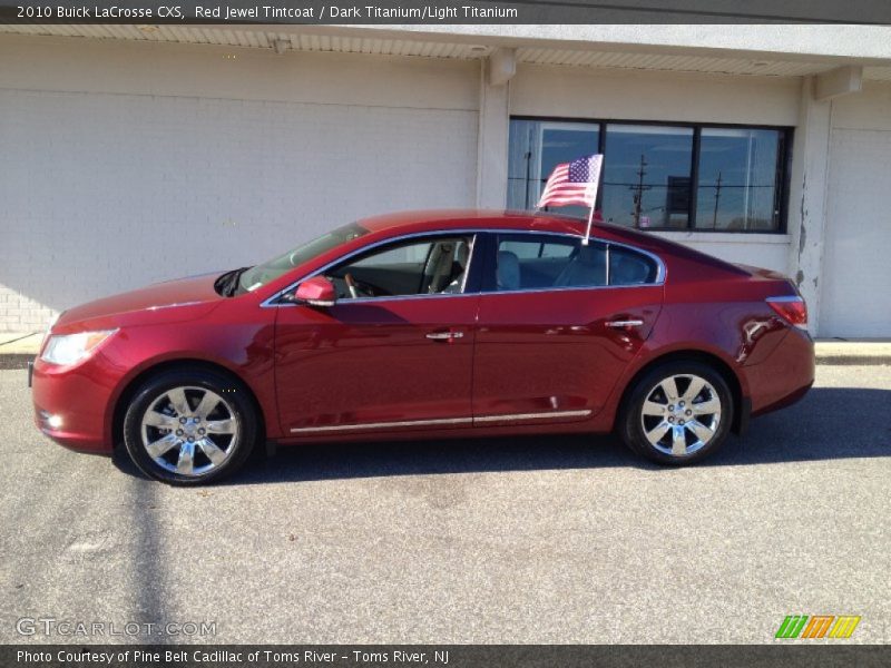 Red Jewel Tintcoat / Dark Titanium/Light Titanium 2010 Buick LaCrosse CXS