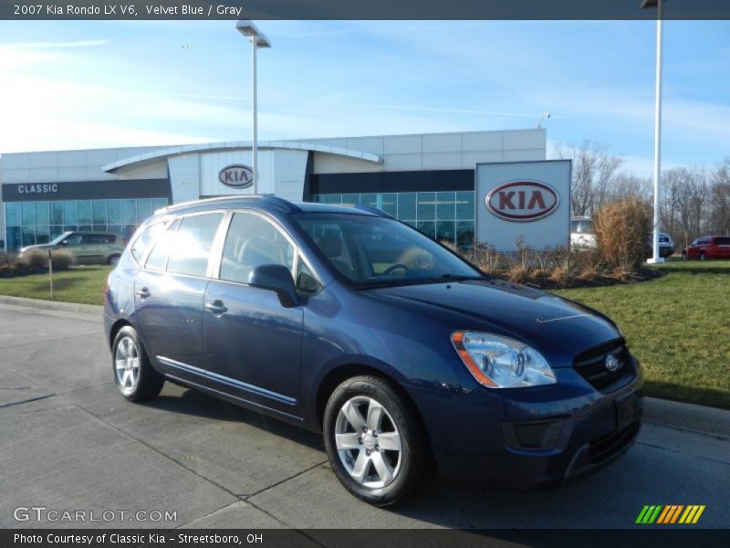 Velvet Blue / Gray 2007 Kia Rondo LX V6