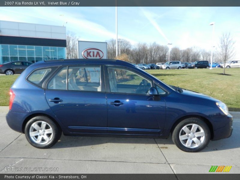 Velvet Blue / Gray 2007 Kia Rondo LX V6