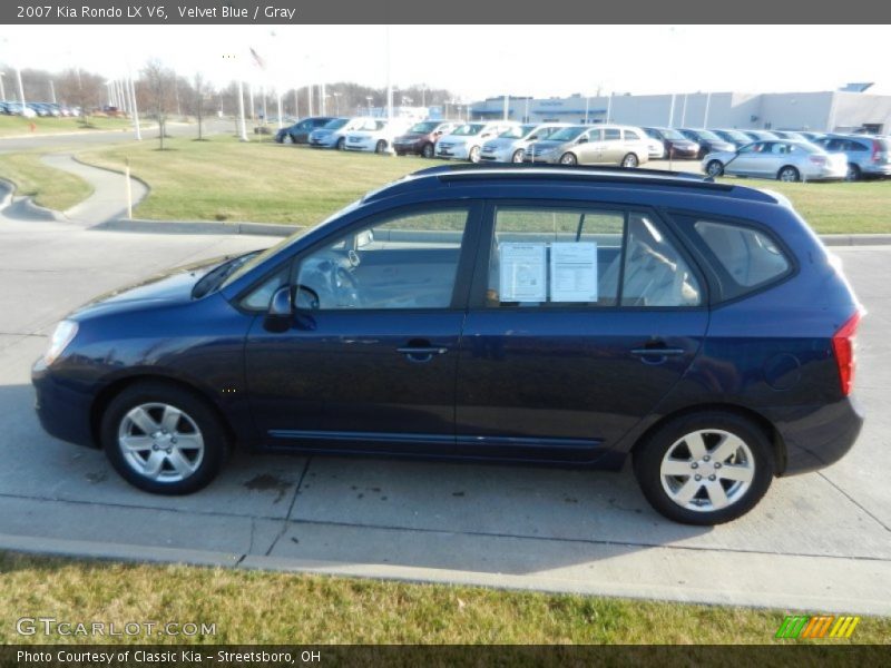 Velvet Blue / Gray 2007 Kia Rondo LX V6