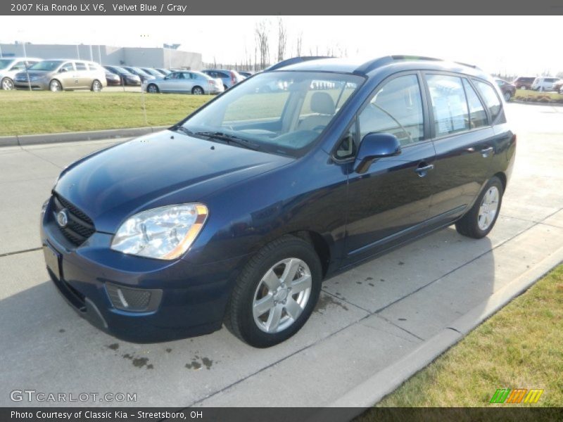 Velvet Blue / Gray 2007 Kia Rondo LX V6