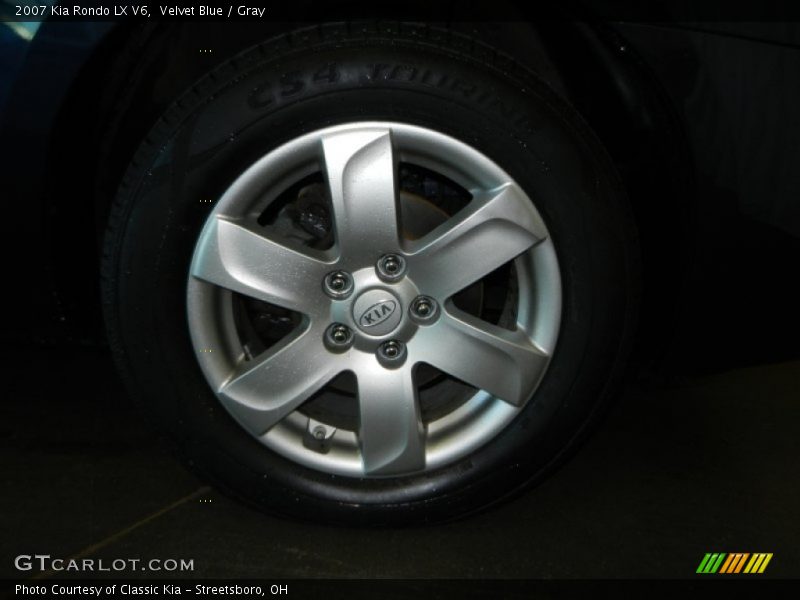 Velvet Blue / Gray 2007 Kia Rondo LX V6
