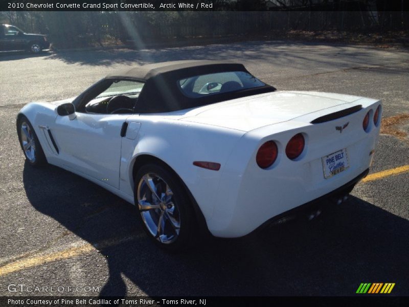 Arctic White / Red 2010 Chevrolet Corvette Grand Sport Convertible