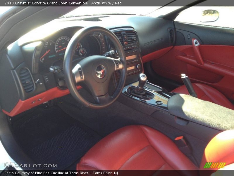 Red Interior - 2010 Corvette Grand Sport Convertible 