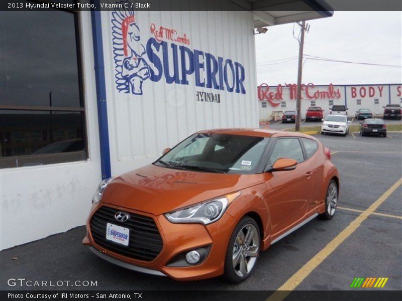 Vitamin C / Black 2013 Hyundai Veloster Turbo