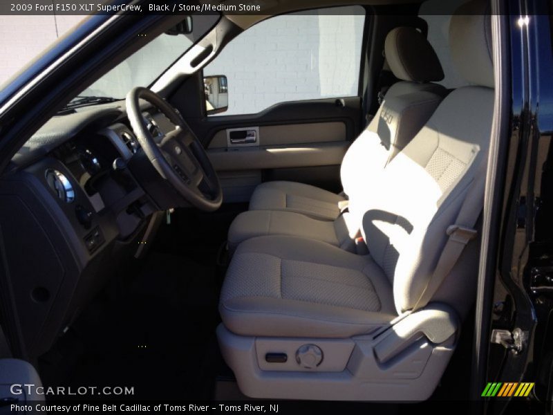 Black / Stone/Medium Stone 2009 Ford F150 XLT SuperCrew
