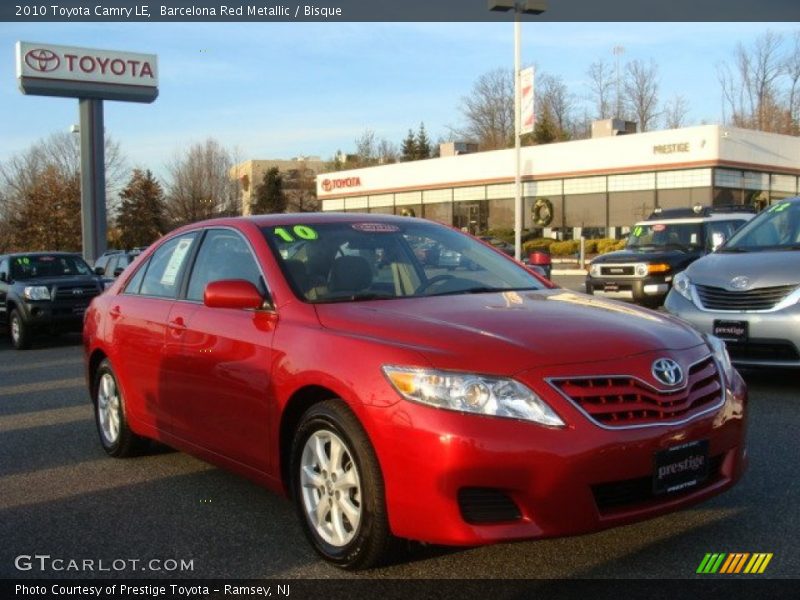 Barcelona Red Metallic / Bisque 2010 Toyota Camry LE