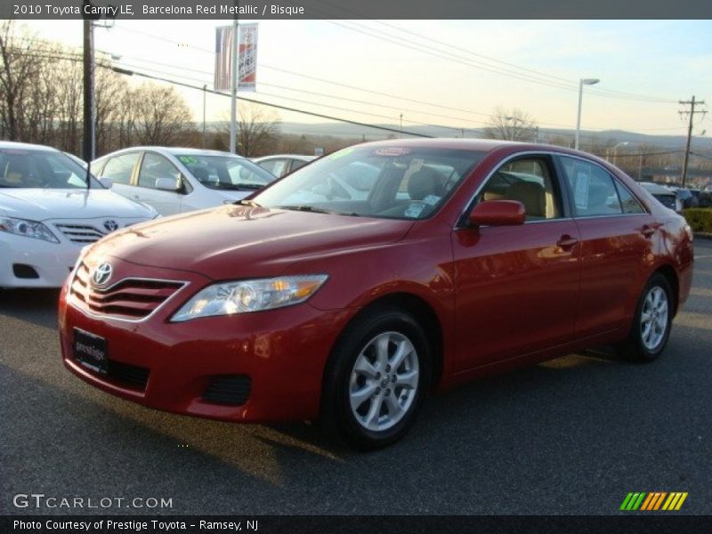 Barcelona Red Metallic / Bisque 2010 Toyota Camry LE