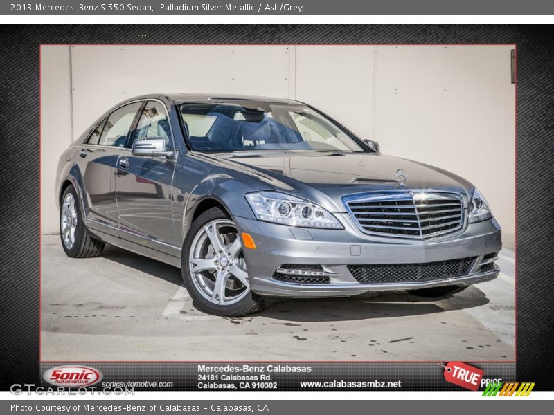 Palladium Silver Metallic / Ash/Grey 2013 Mercedes-Benz S 550 Sedan