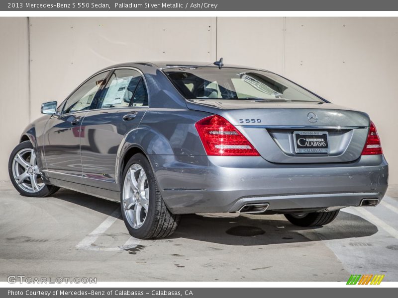 Palladium Silver Metallic / Ash/Grey 2013 Mercedes-Benz S 550 Sedan