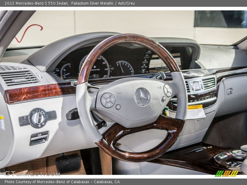 Palladium Silver Metallic / Ash/Grey 2013 Mercedes-Benz S 550 Sedan