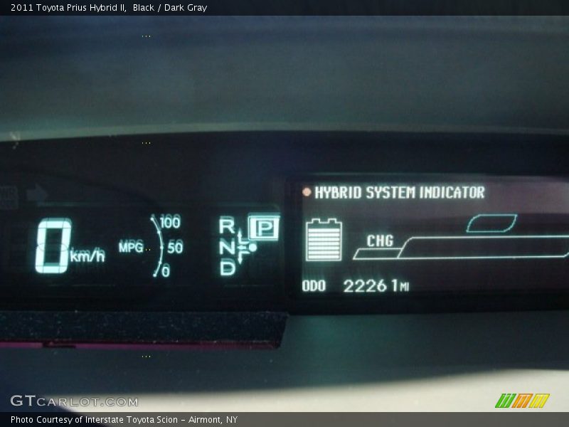 Black / Dark Gray 2011 Toyota Prius Hybrid II